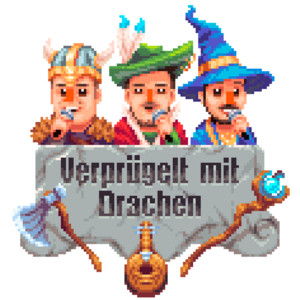 Cover: Verprügelt mit Drachen (DnD Pen and Paper)