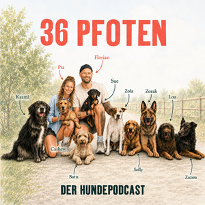 Cover: 36 Pfoten - Der Hundepodcast